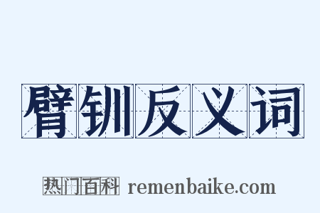 臂钏反义词是什么意思的图片